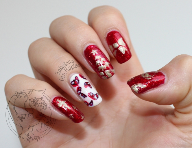 Fabulous Von Raptor - Red and Candy Boomerang Christmas Claws