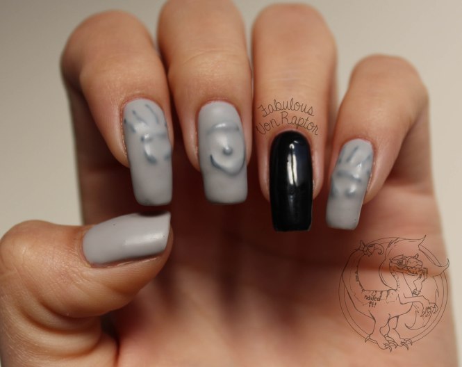 Fabulous Von Raptor - Spooky Ghost Manicure